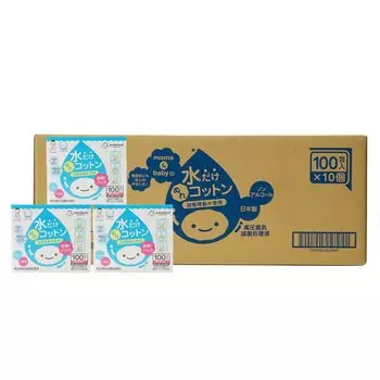 Daiei Amethyst Maternity Mom and Baby влажные хлопковые салфетки 100 пакетиков x 10 штук