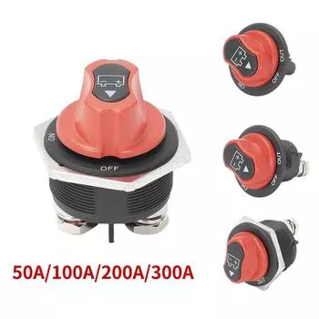DaierTek 50A 100A 200A 300A 12V Автомобильный аккумуляторный выключатель, выключатель-разъединитель для автофургона, мотоцикла, грузовика