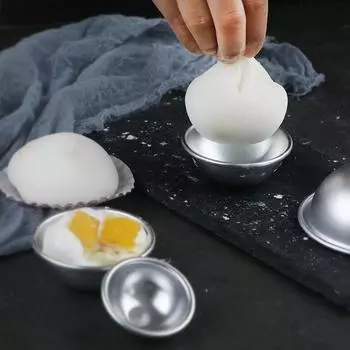 Daifuku десертная форма для выпечки, форма для бомбочки, форма для снежка, моти, 3D алюминиевый шарик, форма для выпечки торта