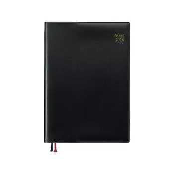 Daigo Planner 2026 Ежедневник для записи расписания Недельный слева B5 Черный E1749 2025 Начинается в сентябре чёрный