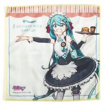 Daihatsu Hatsune Miku водопоглощающая ткань полотенце носовой платок юбка горничной автомобиля 250x250 мм (Версия на марке)