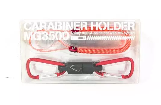 Daiichi #33272 Карабин с защитной веревкойMG 3500 Магнитная система 3,5 кг красный (2727)
