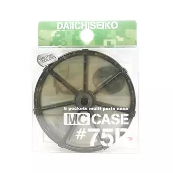 Daiichi #33299 Parts Case 75R 6 Карманы 75 мм Зеленый (2994) 75 mm ; Thickness 15.2 mm зелёный