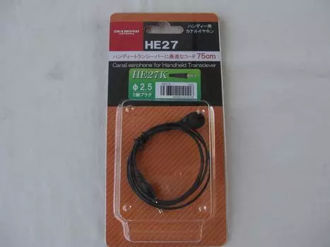 Daiichi Denpa Kogyo Diamond Handy Earphones HE27K be used with MIC10 Handy (Canal Type) (Can series/Kenwood Transceivers)