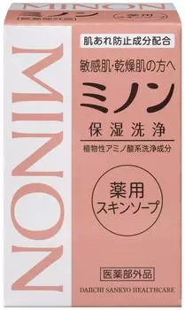 Daiichi Sankyo Healthcare MINON Лечебное мыло для кожи 80 г [Квазилекарственное средство]