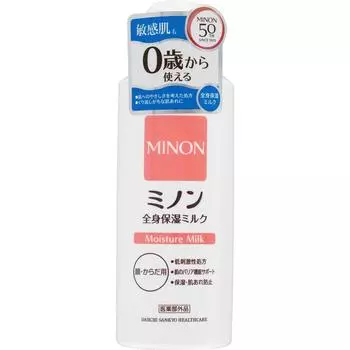 Daiichi Sankyo Healthcare Minon Увлажняющее молочко для всего тела 200 мл (Квази-лекарство) Увлажняющие средства Уход за телом Нанесите необходимое количество на руки и