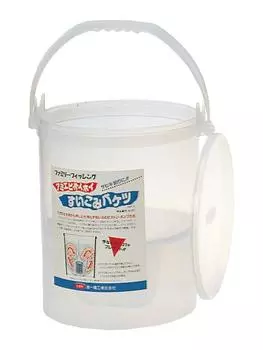 Daiichi Seiko Bait Bucket Suction Bucket with Lid Medium 11020 White