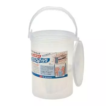 Daiichi Seiko Bait Bucket Suction Bucket with Lid Small 11019 White