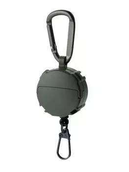 Daiichi Seiko Carabiner Reel Micro Case Foliage Green Reel Carabiner Fishing + Pin-on