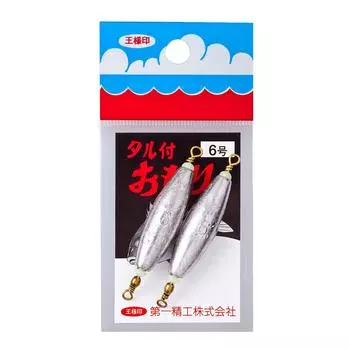 Daiichi Seiko Fishing weight with barrel 6 22095 Silver No. серебряный