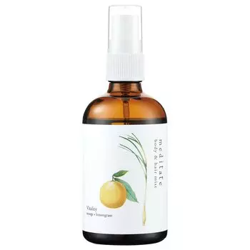 Daika meditate Body Hair Mist Vitality essential Orange x Lemon Glance & (100% oil: scent)