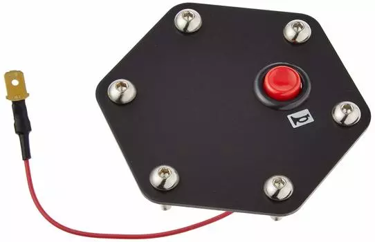 Daikei Sangiyo Daikei Plate Horn Button Black PH03 Anodized/Red чёрный