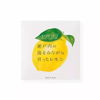 Daily Aroma Japan Setouchi Соль для ванны с лимонным ароматом, 40 г. Изготовлено из органического арганового масла для ванн с ароматом лимона и морского аромата. Маленькая [Япония, Соль,
