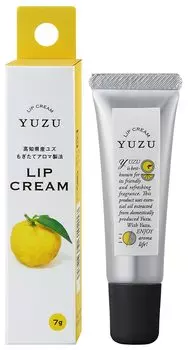 Daily Aroma YUZU YUZU Крем для губ из префектуры Коти Yuzu Yuzu Citrus Сделано в Японии Увлажняющий бальзам для губ Подарок (7g)