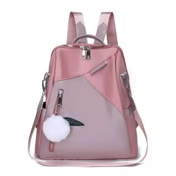 Повседневный рюкзак для женщин, вместительный, с несколькими карманами, модный, повседневный, универсальный, дорожный, водонепроницаемый, Оксфорд, женская сумка через плечо чёрный