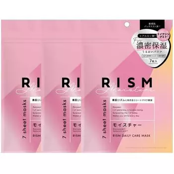 Daily Care Mask Moisture 150ml 7 pieces 3 bags set Rhythm RISM Face Pack Sheet Mask