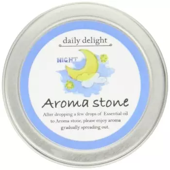 daily delight aroma stone night 1 piece portable, small space, hakuun pottery, seto ware, made in japan, for essential oils, easy aroma