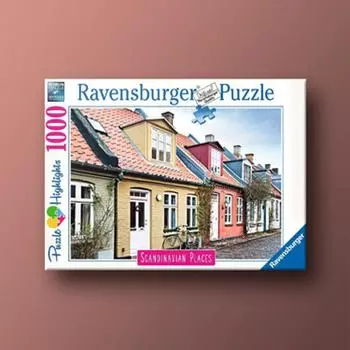 Daily Life in Aarhus 1000 Piece Ravensburger Jigsaw Puzzle, popular Korean board game