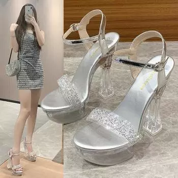 Повседневные туфли из вискозы с низким верхом, толстый каблук, острый нос, однотонные черно-белые с перекрестными ремешками, модные сандалии на высоком каблуке для женщин 34