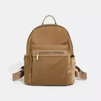 Daily Student Lightweight Backpack Simple Everything Stylish Women s Backpack Oxford Cloth Commuter Travel коричневый