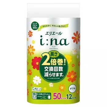 Daio Paper Ellie Elina Toilet Tissue 12 Rolls of Double? [Set 6]