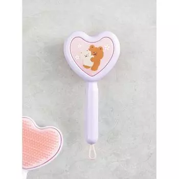 Daiso Character Heart Hairbrush