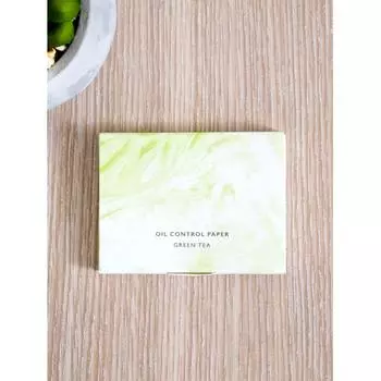 Daiso Green Tea Oil Paper 110 Sheets Tissue Type