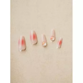 Набор из 24 накладных ногтей Daiso Ling Ring Coffin Art 4