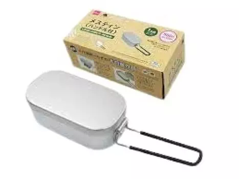 DAISO Mestin с ручкой Yuru Mestin крышка набор для приготовления риса миска для кемпинга новичков на открытом воздухе Лагерь серебряный