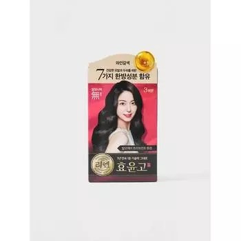 Daiso Rien Black Mobi Book Hyoyungo Cream Dye Wine Brown