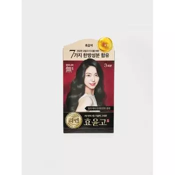 Daiso Rien Black Mobi Book Hyoyungo Кремовый краситель Темно-коричневый