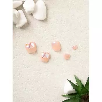 Daiso Too Cool For School Real Wear Pedi Tip Glass Bloom