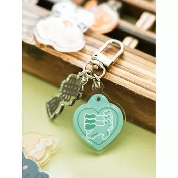 Daiso Традиционный акриловый брелок для ключей Jade Plaque