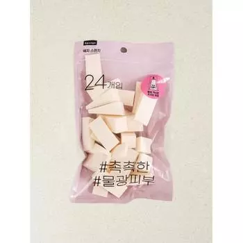 Daiso Travel Triangle Puff 24 шт.