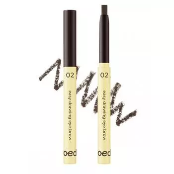 Daiso Twedit By Luna Easy Drawing Eyebrow 02 Темно-коричневый