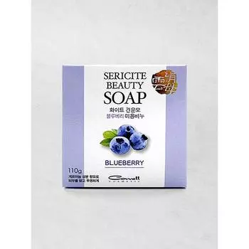 Daiso White Mica Beauty Soap Blueberry Fragrance