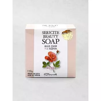 Daiso White Mica Beauty Soap Rose Fragrance