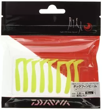 DAIWA Ajing Mebaring Moonlit Bijin Duck Fin Beam inch Fluorescent Lemon Lure 1.5