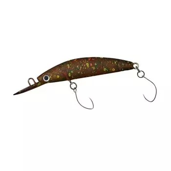 DAIWA Area Trout Presso Double Clutch 60F1 tuned by HMKL Marble Brown Lure