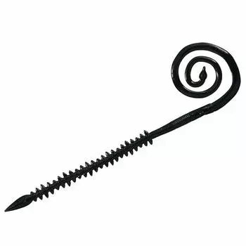 Daiwa Beniga Nakai Mushi Curly 7 inch black isome