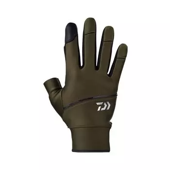 DAIWA Casting Gloves 2 Cut DG-3023W Dark Olive M Fishing