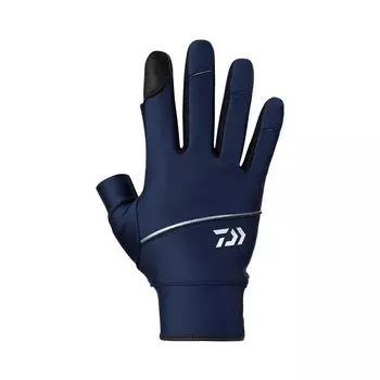 DAIWA Casting Gloves 2 Cut Navy XL Fishing DG-3023W тёмно-синий