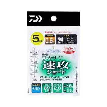 Daiwa Christia Comfortable Smelt Gimmick SS Quick Attack Short Multi 5 шт. (ДАЙВА) нет. 1,0