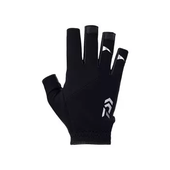 DAIWA Cold Protection Light Grip Gloves 5 Cut DG-6323W Black M Fishing