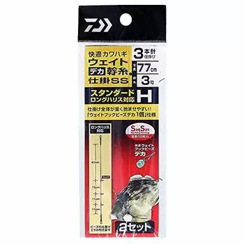 DAIWA Comfortable Filefish Грузила для ловли рыбы на ствол, набор из 3 предметов, стандартные, длинные, совместимые с нержавеющей сталью, тип 3 H - №