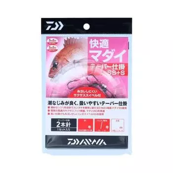DAIWA Comfortable Red Tapered Gear SS+S 2 Hook Specifications No. 10-No. 4-No. 7-10m