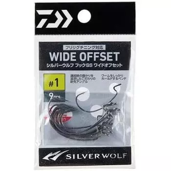 Daiwa Daiwa Chining Kurodai Hook Silver Wolf Hook Ss Straight Wide Offset Wide Offset 1