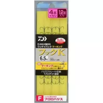 Daiwa DAIWA D MAX Ayu SS Маркировка упаковки One Day Pack Fluoroharis 3 Squid 4 Крючки для кальмара K 6,5 4 Squid