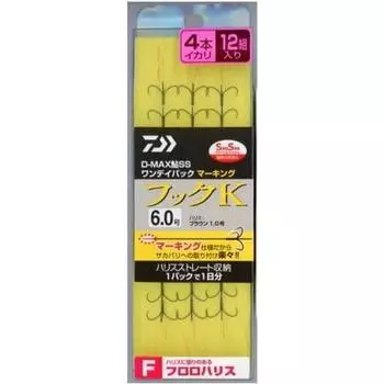 Daiwa DAIWA D MAX Ayu SS Маркировка One Day Pack Fluoroharis 3 Squid 4 Крючки для кальмара K 6.0 4 Squid
