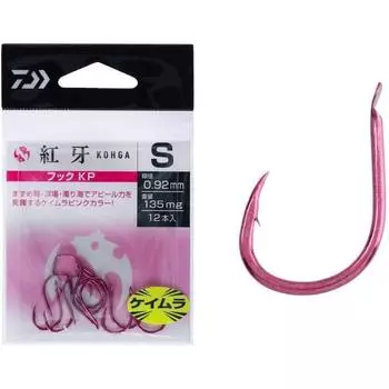 Daiwa Daiwa Red Tooth Hook Kp Keimura Pink Gure 10 S 0.92mm 135mg Pack Of 12 097287